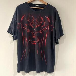 Y2K Skull Graphic Tee Shirt